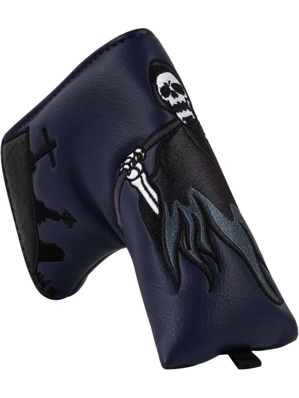 Embroidered Leather Golf Club Head Covers for Driver, Fairway & Hybrid Clubs